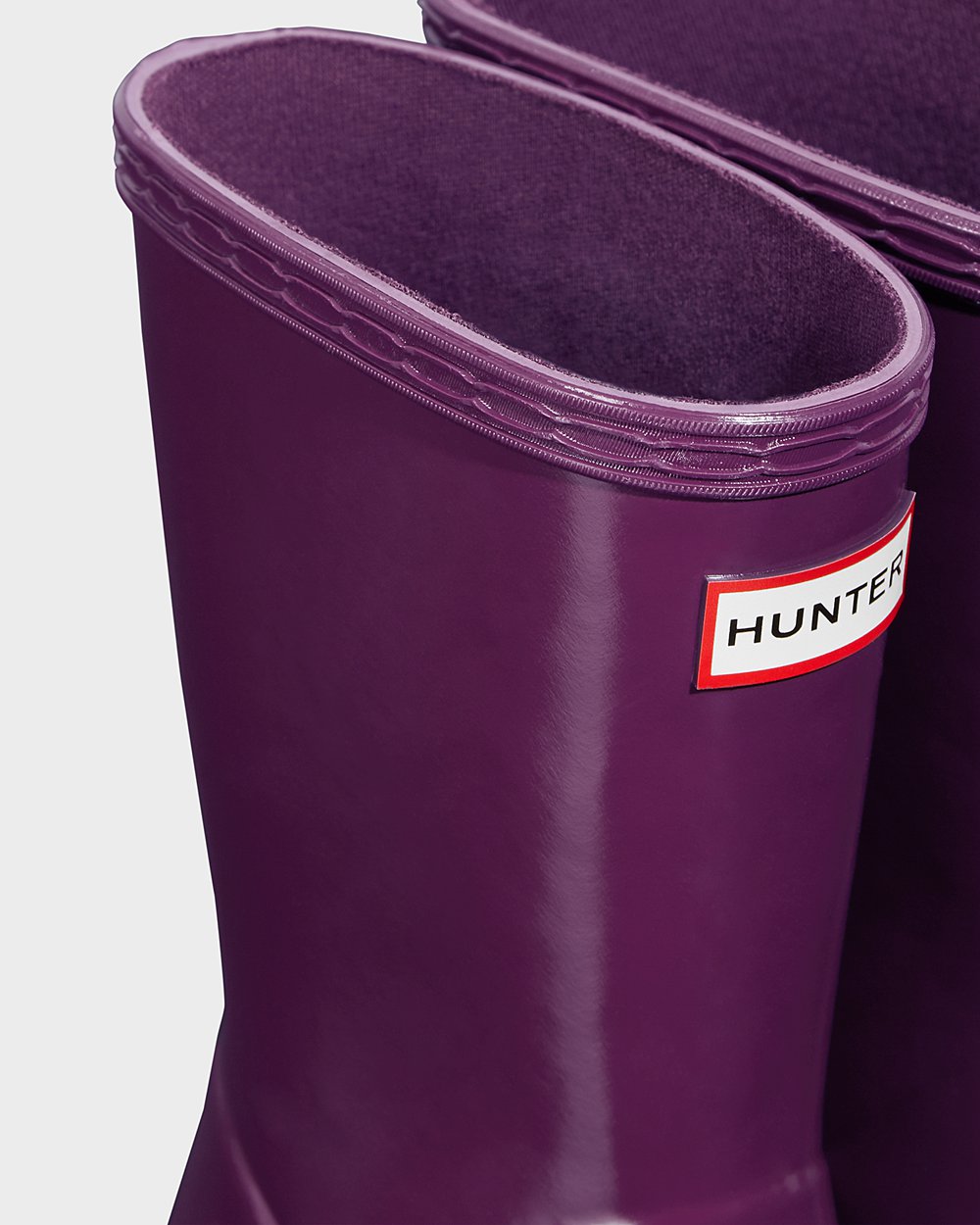 Kids Hunter Original First Classic Gloss | Rain Boots Purple | NZ-85791-YMXI